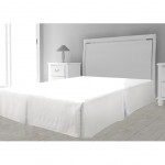 Microfibre bed base cover 90 x 190 cm - White