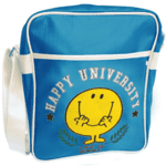 Mister Men Happy University blue vertical shoulder bag