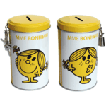 Miss Sunshine metal money box