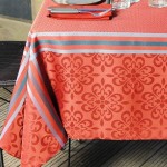 Bilbao coated tablecloth - Red