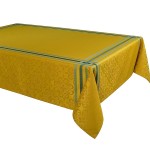 Bilbao coated tablecloth - yellow