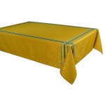 Bilbao coated tablecloth - yellow