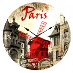 Paris glass clock