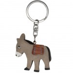Donkey wood Keychains