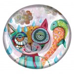 Cat cup by Michelle Allen Designs 15 cm
