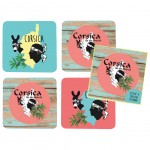 Corsica Box of 4 coasters