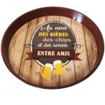 Beer metal tray