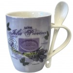 Mug with spoon Jolie Provence