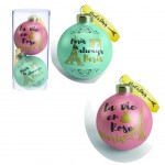 Set of 2 Christmas balls Paris