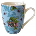 Mug with spoon Allen Desings - Blooms