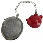 Small teapot charm tea ball