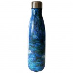Water lilies by Claude Monet isothermic stainless steel bottle