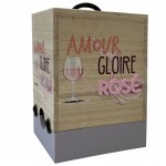 Wooden box cubi cover - Amour Gloire et Ros