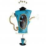 Allen Designs Blue Teapot Clock
