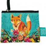 Allen Decorated Cotton Flat Pouch - The Fox