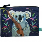 Allen Decorated Cotton Flat Pouch - Koala