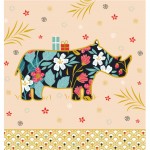 Postcard with envelope - Rhinoceros