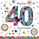 Postcard with envelope - Anniversary 40 Years