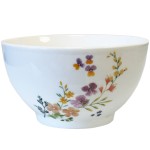 Stoneware Bowl 480 ml - Floral pattern