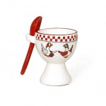 Ceramic Egg Cup with spoon - MELANIE Collection