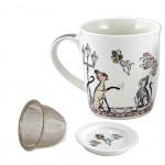 Mug with infuser for tea - Cats