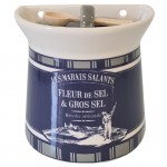 Ceramic salt pot with spoon - ADERNE