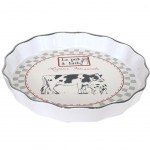 Cow ceramic pie dish