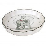 Cats ceramic pie dish