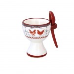 Ceramic Egg Cup with spoon - SIMONE Collection