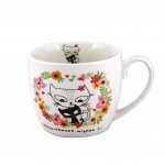 Cats porcelain mug