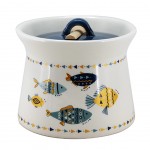 Ceramic salt pot with spoon - Tribaly