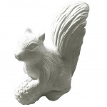 Squirrel in natural cement aged effect