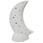 White Porcelain Moon Table Lamp