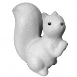 Decorative White Squirrel 15 cm