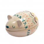 Small box for baby teeth - The beige small mouse