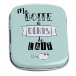 Métal Small box for baby teeth - Green Blue