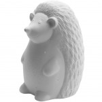 Hedgehog table lamp in porcelain