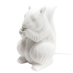 White squirrel table lamp