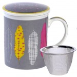 Dream Catcher Ceramic Mug with Infuser