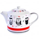 Owls Teapot - with metal infuser