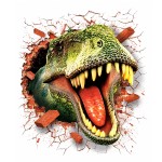 T-Rex dinosaur 3D effect vinyl wall sticker 50 x 70 cm