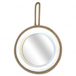 Round hanging mirror Cordage