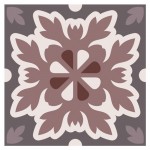 6 Cement tile stickers 15 x 15 cm - Brown