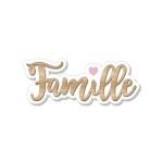 Decorative wooden plate - FAMILLE
