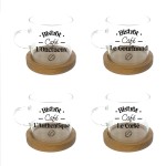 Set of 4 Retro Coffee Cups