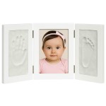 Baby handprint and photo frame