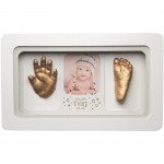 Baby footprint kit photo frame
