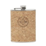 Cork and stainless steel flask