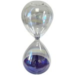 Decorative hourglass purple sand