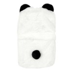 Panda hot water bottle in soft fur